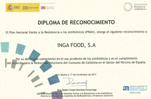 Diploma de Reconocimiento  de la Agencia Española del Medicamento
