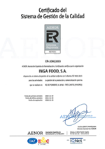 Certificado AENOR ISO-9001